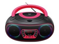 Denver TCL-212BT Boombox Black Pink in de groep HOME ELECTRONICS / Audio & Beeld / Thuisbioscoop, Hifi en Draagbaar / Radio & Wekkers / Draadloze audiozender bij TP E-commerce Nordic AB (D10415)