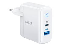 Anker PowerPort Power supply adapter 35Watt Europlug (power CEE 7/16) GaN in de groep SMARTPHONE & TABLETS / Opladers & Kabels / Wandoplader / Wandoplader Type C bij TP E-commerce Nordic AB (D10432)