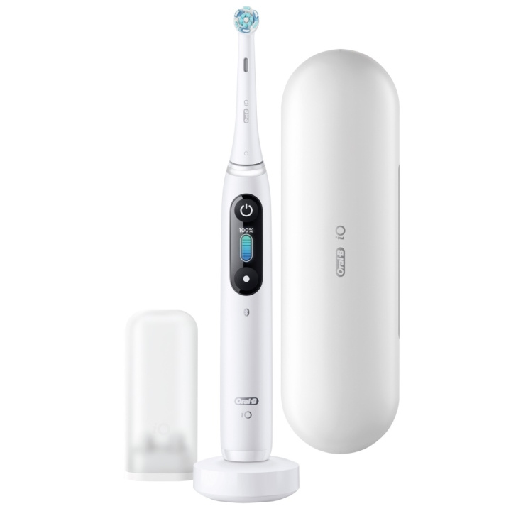 Oral B iO Series 8 Electric toothbrush, White in de groep BEAUTY & HEALTH / Mondverzorging / Elektrische tandenborstels bij TP E-commerce Nordic AB (D10466)