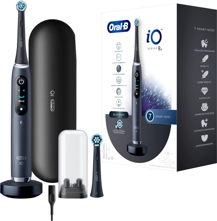 Oral B iO Serie 9N Electric toothbrush, Black Onyx in de groep BEAUTY & HEALTH / Mondverzorging / Elektrische tandenborstels bij TP E-commerce Nordic AB (D10470)