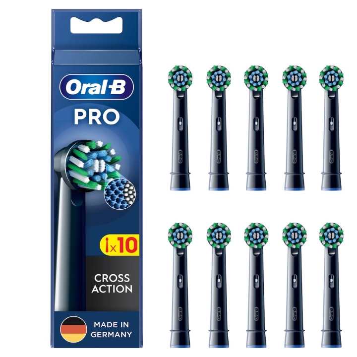 Oral B Pro CrossAction Brush head, Black 10 pcs in de groep BEAUTY & HEALTH / Mondverzorging / Elektrische tandenborstelaccessoires bij TP E-commerce Nordic AB (D10475)