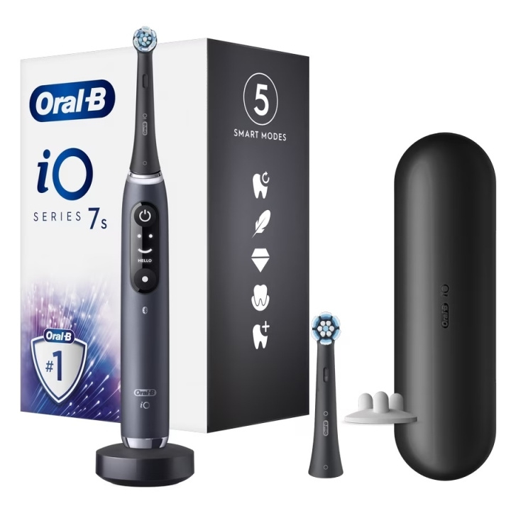 Oral B iO Series 7S Electric toothbrush, Black Onyx in de groep BEAUTY & HEALTH / Mondverzorging / Elektrische tandenborstels bij TP E-commerce Nordic AB (D10506)