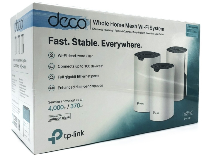 TP-Link Deco S4 Wi-Fi-system Desktop in de groep COMPUTERS & RANDAPPARATUUR / Netwerk / WiFi Extenders bij TP E-commerce Nordic AB (D10519)