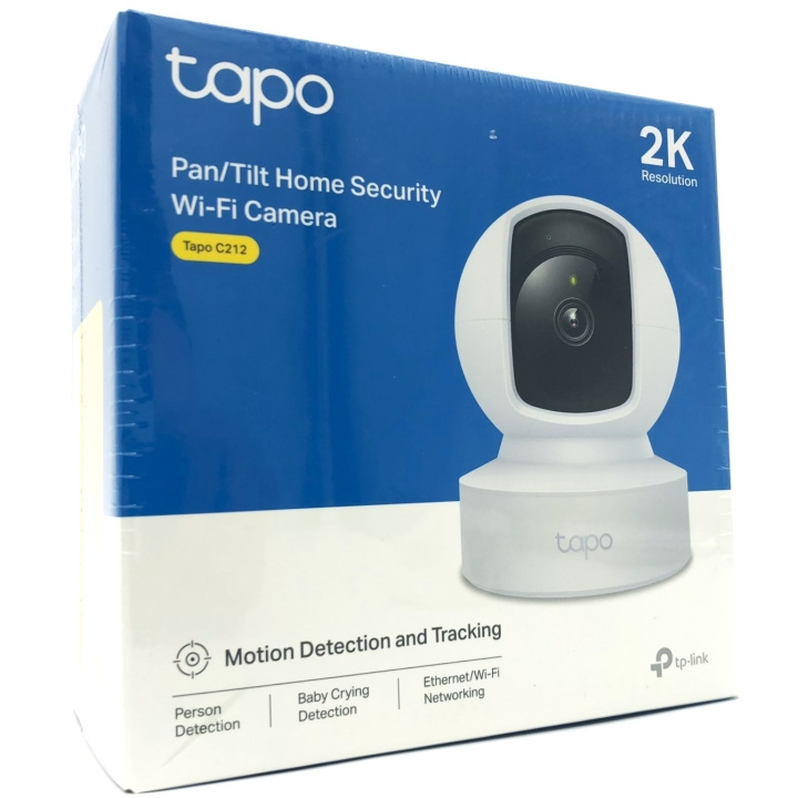 TP-Link Tapo C212 V2 Network Surveillance Camera 2560 x 1440 in de groep HUISHOUDEN & TUIN / Alarm & Beveiliging / Beveiligingscamera\'s / Digitaal (netwerk) / Binnencamera\'s bij TP E-commerce Nordic AB (D10520)