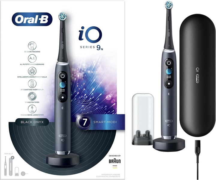 Braun Oral-B Electric toothbrush iO 9 Black in de groep BEAUTY & HEALTH / Mondverzorging / Elektrische tandenborstels bij TP E-commerce Nordic AB (D10529)