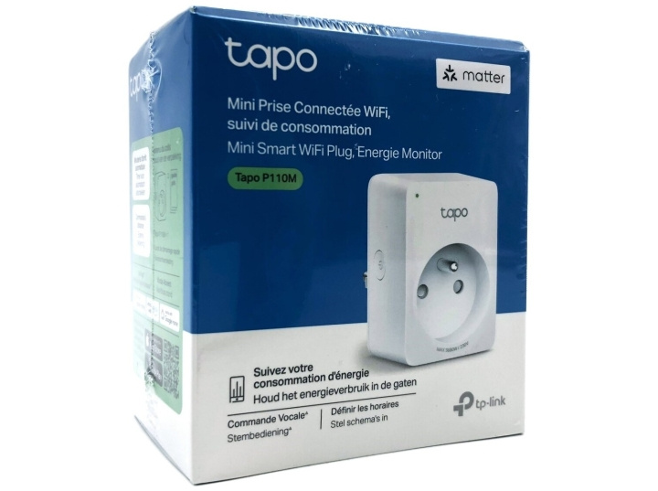 TP-Link Tapo P110M V1 Smart Plug Wireless in de groep HUISHOUDEN & TUIN / Smart home / Smart plugs bij TP E-commerce Nordic AB (D10532)