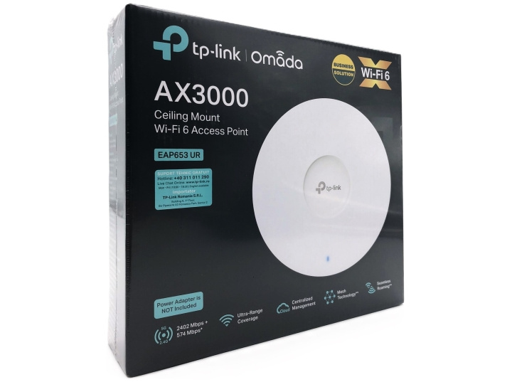 TP-Link Omada EAP653 UR V1 Trådlös anslutning Vit in de groep COMPUTERS & RANDAPPARATUUR / Netwerk / WiFi Extenders bij TP E-commerce Nordic AB (D10577)