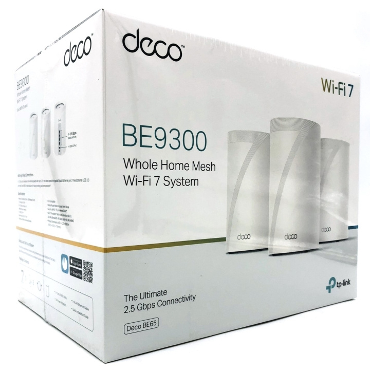 TP-Link Deco BE65 V1 Wi-Fi-system Desktop in de groep COMPUTERS & RANDAPPARATUUR / Netwerk / WiFi Extenders bij TP E-commerce Nordic AB (D10578)