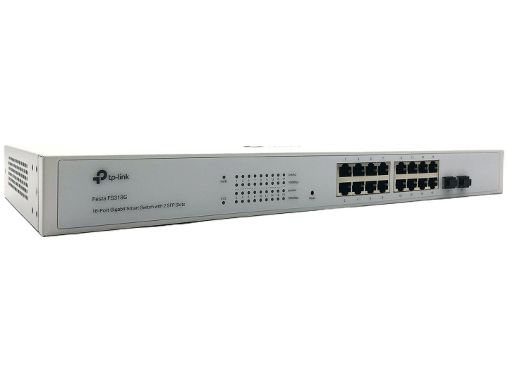 TP-Link Festa FS318G V1 Switch 16-port Gigabit Ethernet in de groep COMPUTERS & RANDAPPARATUUR / Netwerk / Schakelaars bij TP E-commerce Nordic AB (D10583)