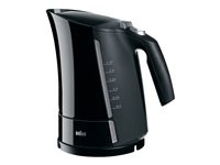 Braun Multiquick 5 vattenkokare 1,7 liter Onyx in de groep HUISHOUDEN & TUIN / Huishoudelijke apparaten / Water & Sap / Waterkokers bij TP E-commerce Nordic AB (D10601)