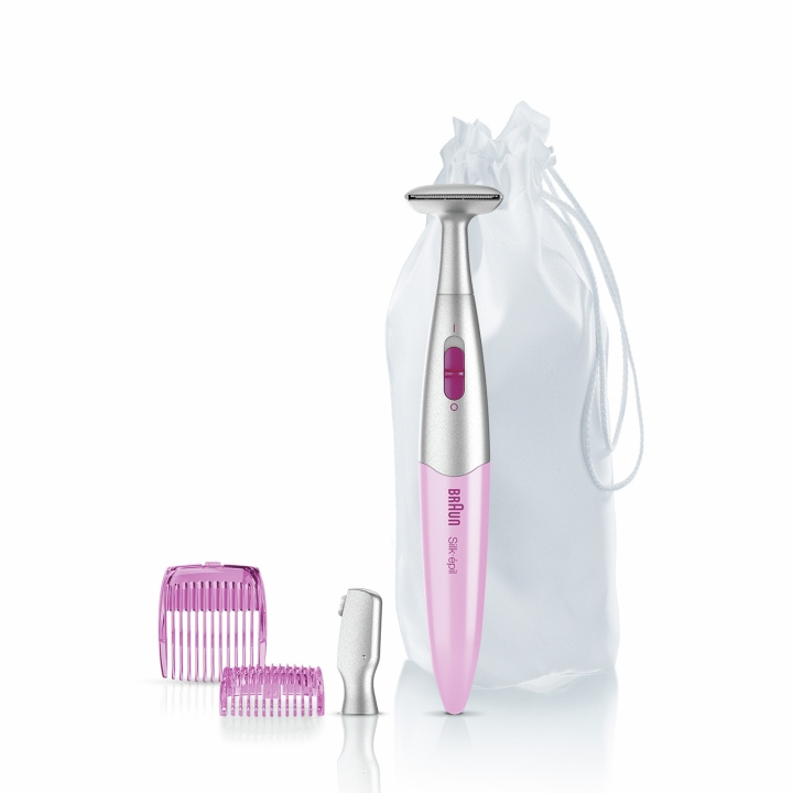 Braun Silk-épil Styler FG1100 bikinitrimmer Rosa in de groep BEAUTY & HEALTH / Haar & Styling / Scheren & Trimmen / Haartrimmers bij TP E-commerce Nordic AB (D10607)