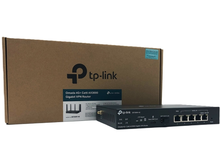 TP-Link Omada ER706W-4G V1 wireless router Desktop Wall-mountable in de groep COMPUTERS & RANDAPPARATUUR / Netwerk / Routers bij TP E-commerce Nordic AB (D10630)