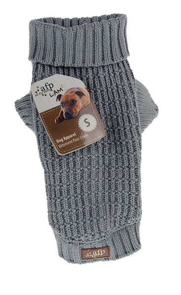 AFP All For Paws - Gebreide Honden Trui Fishermans Grijs XS 20.3CM - (632.9120) in de groep HUISHOUDEN & TUIN / Huisdieraccessoires / Hond bij TP E-commerce Nordic AB (D10699)