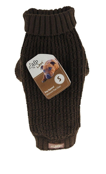 AFP All For Paws - Gebreide Honden Trui Fishermans Bruin L 35.6CM - (632.9136) in de groep HUISHOUDEN & TUIN / Huisdieraccessoires / Hond bij TP E-commerce Nordic AB (D10702)