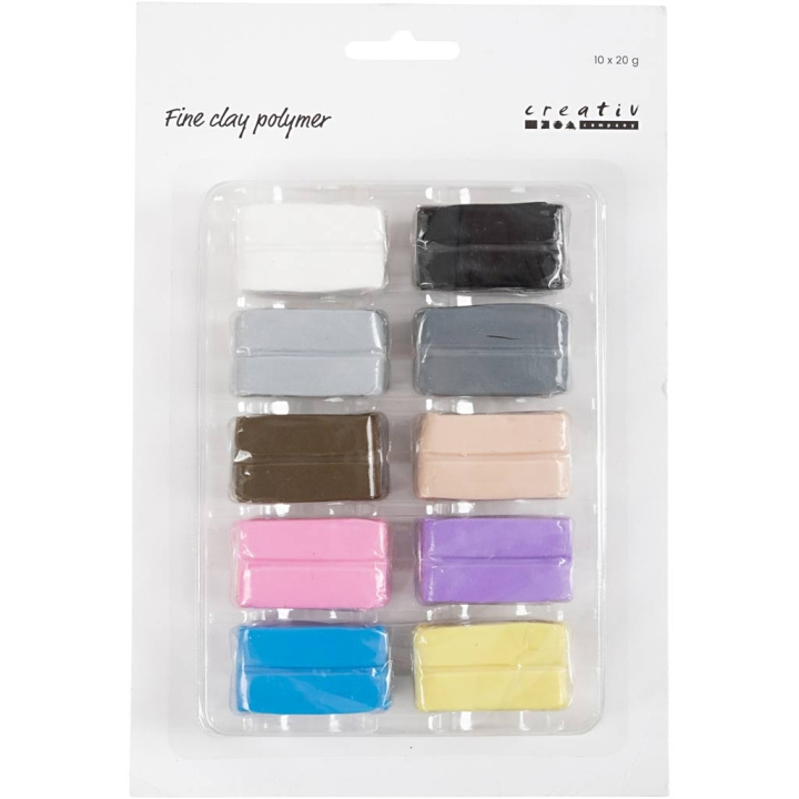 Creative Toys Fijne klei - Polymeer - Pastels 10x20 g (78102) in de groep SPEELGOED, KINDER- & BABYPRODUCTEN / Speelgoed / Ambachten bij TP E-commerce Nordic AB (D10758)