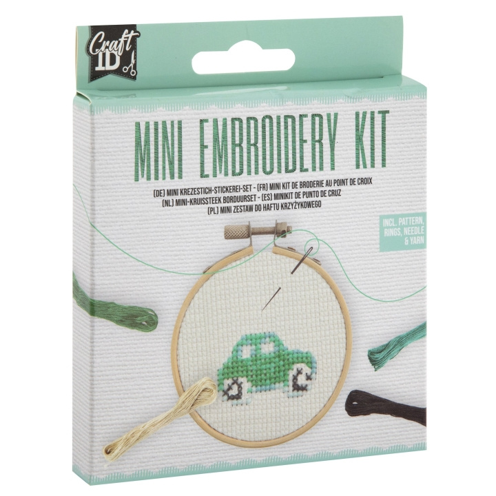 Craft ID Mini borduurpakket - Auto (CR1712) in de groep SPEELGOED, KINDER- & BABYPRODUCTEN / Speelgoed / Ambachten bij TP E-commerce Nordic AB (D10764)