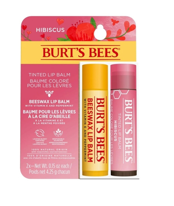 Burt\'s Bees Lippenbalsem Duo Geschenkverpakking in de groep BEAUTY & HEALTH / Makeup / Lippen / Lippenbalsem bij TP E-commerce Nordic AB (D10932)