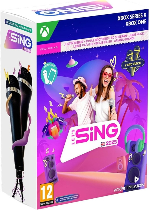 Let\'s Sing 2025 (Double Mic Bundle) (XseriesX) in de groep HOME ELECTRONICS / Spelconsoles en accessoires / Xbox Series X / Spel bij TP E-commerce Nordic AB (D11092)