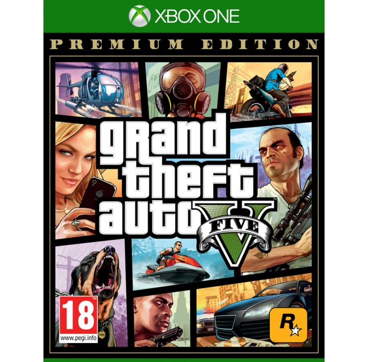 Grand Theft Auto V (GTA 5) Premium Edition (XONE) in de groep HOME ELECTRONICS / Spelconsoles en accessoires / Xbox One / Spel bij TP E-commerce Nordic AB (D11151)