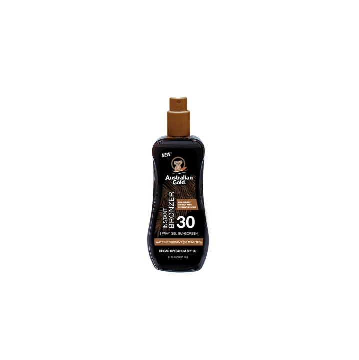 Australian Gold Zonnebrand Spray Gel w. Instant Bronzer SPF 30 237 ml in de groep BEAUTY & HEALTH / Huidsverzorging / Zonnebank / Zonnebescherming bij TP E-commerce Nordic AB (D11234)