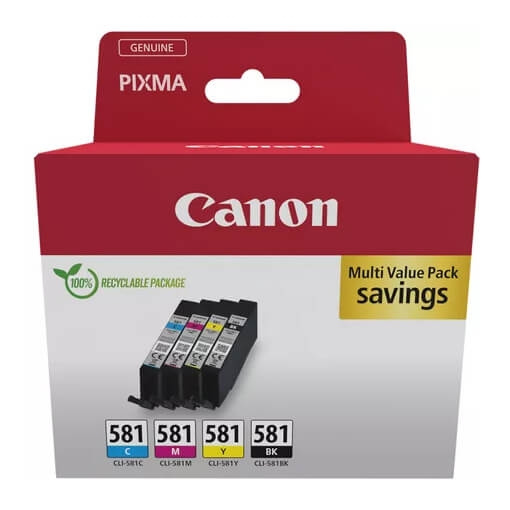 Canon Bläck 2103C007 CLI-581 Multipack in de groep COMPUTERS & RANDAPPARATUUR / Printers & Accessoires / Inkt & Toner / Inktpatronen / Canon bij TP E-commerce Nordic AB (D11334)