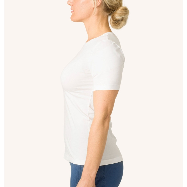 SWEDISH POSTURE T-shirt Dam Alignment Bomull Vit S in de groep SPORT, VRIJE TIJD & HOBBY / Accessoires / T-shirts bij TP E-commerce Nordic AB (D11350)