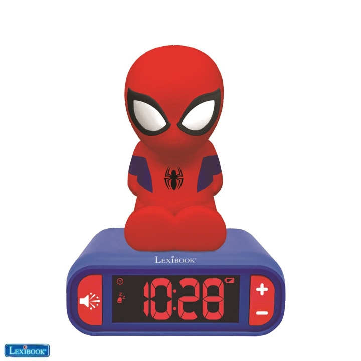 Lexibook Spider-Man - Wekker met nachtlampje 3D (RL800SP) in de groep HUISHOUDEN & TUIN / Horloges & Tellers / Wekkers bij TP E-commerce Nordic AB (D12194)