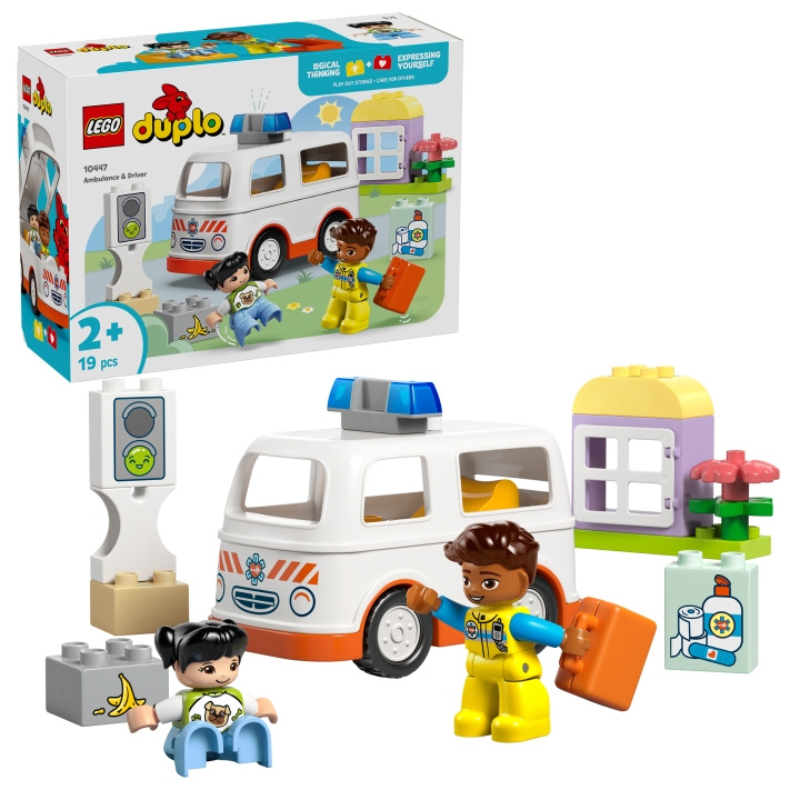 LEGO DUPLO Stad - Ambulance & Chauffeur (10447) in de groep SPEELGOED, KINDER- & BABYPRODUCTEN / Speelgoed / Bouwspeelgoed / Lego bij TP E-commerce Nordic AB (D12241)