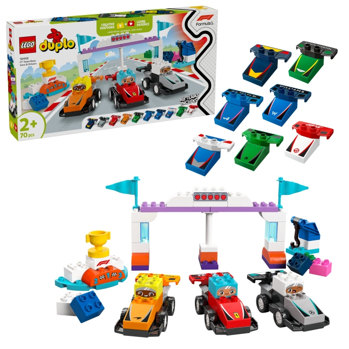 LEGO DUPLO Stad - F1® Team Raceauto\'s & Coureurs (10445) in de groep SPEELGOED, KINDER- & BABYPRODUCTEN / Speelgoed / Bouwspeelgoed / Lego bij TP E-commerce Nordic AB (D12257)