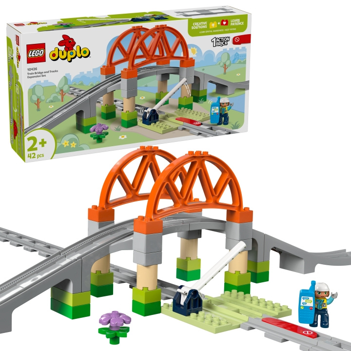 LEGO DUPLO Stad - Treinbrug en Sporen Uitbreidingsset (10426) in de groep SPEELGOED, KINDER- & BABYPRODUCTEN / Speelgoed / Bouwspeelgoed / Lego bij TP E-commerce Nordic AB (D12259)