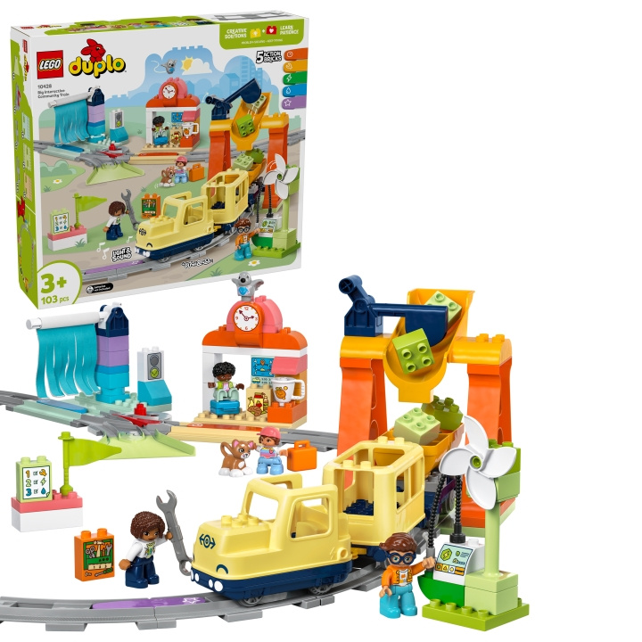 LEGO DUPLO Stad - Grote Interactieve Community Trein (10428) in de groep SPEELGOED, KINDER- & BABYPRODUCTEN / Speelgoed / Bouwspeelgoed / Lego bij TP E-commerce Nordic AB (D12260)