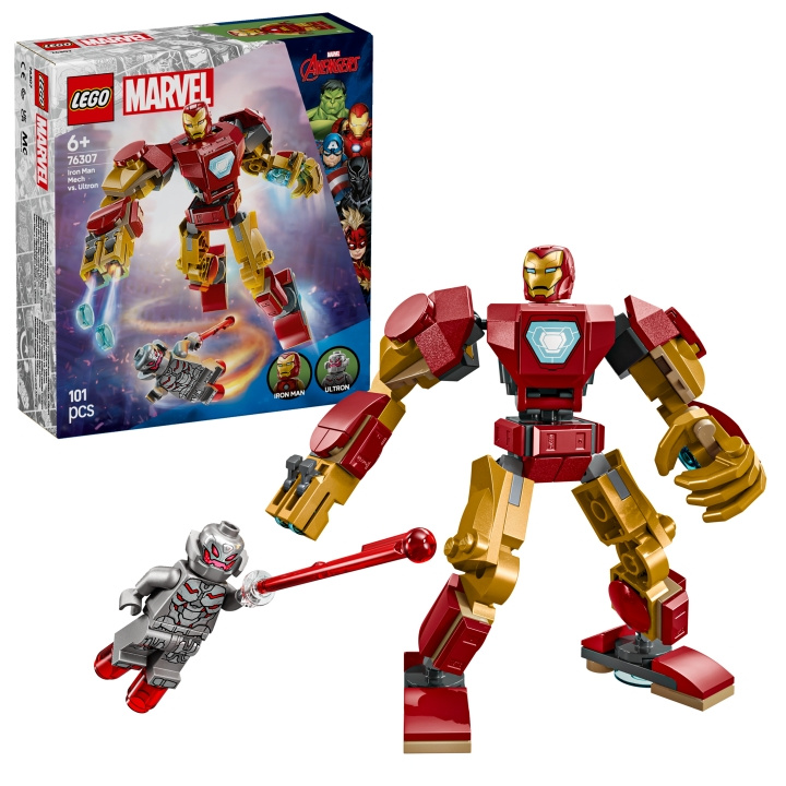 LEGO Superhelden - Iron Man Mech vs. Ultron (76307) in de groep SPEELGOED, KINDER- & BABYPRODUCTEN / Speelgoed / Bouwspeelgoed / Lego bij TP E-commerce Nordic AB (D12261)