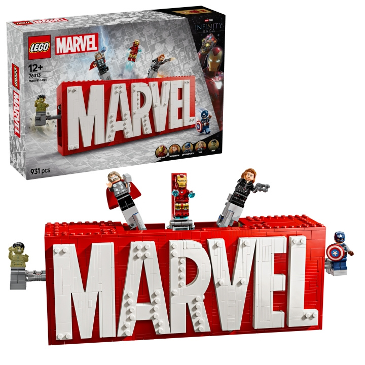 LEGO Superhelden - MARVEL Logo & Minifiguren (76313) in de groep SPEELGOED, KINDER- & BABYPRODUCTEN / Speelgoed / Bouwspeelgoed / Lego bij TP E-commerce Nordic AB (D12262)