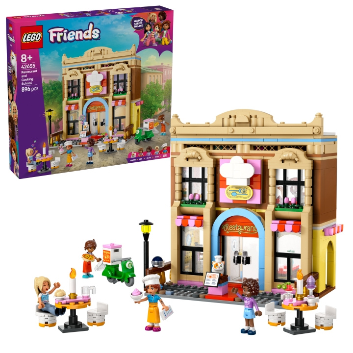 LEGO LEGO Friends - Restaurant en kookschool (42655) in de groep SPEELGOED, KINDER- & BABYPRODUCTEN / Speelgoed / Bouwspeelgoed / Lego bij TP E-commerce Nordic AB (D12286)