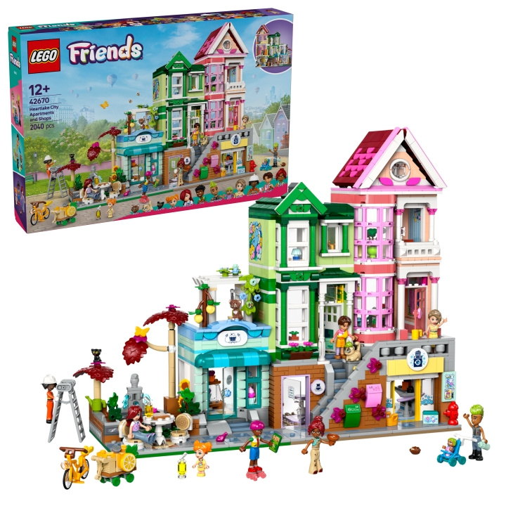 LEGO LEGO Friends - Heartlake City appartementen en winkels (42670) in de groep SPEELGOED, KINDER- & BABYPRODUCTEN / Speelgoed / Bouwspeelgoed / Lego bij TP E-commerce Nordic AB (D12289)