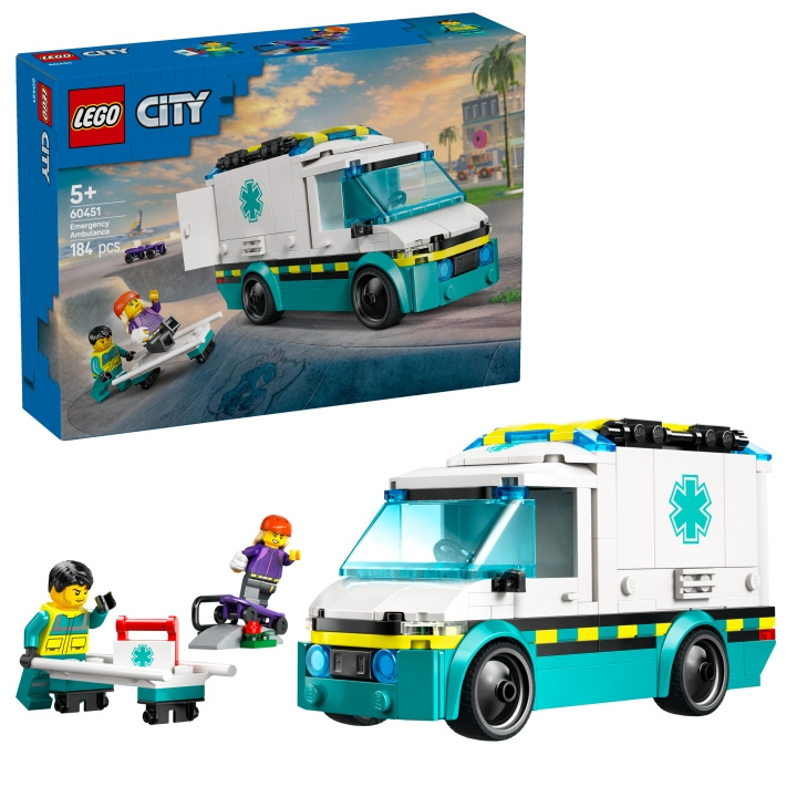 LEGO LEGO Stad - Noodhulpambulance (60451) in de groep SPEELGOED, KINDER- & BABYPRODUCTEN / Speelgoed / Bouwspeelgoed / Lego bij TP E-commerce Nordic AB (D12303)