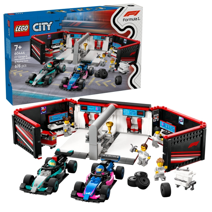 LEGO LEGO City - F1® Garage & Mercedes-AMG & Alpine Cars (60444) in de groep SPEELGOED, KINDER- & BABYPRODUCTEN / Speelgoed / Bouwspeelgoed / Lego bij TP E-commerce Nordic AB (D12304)