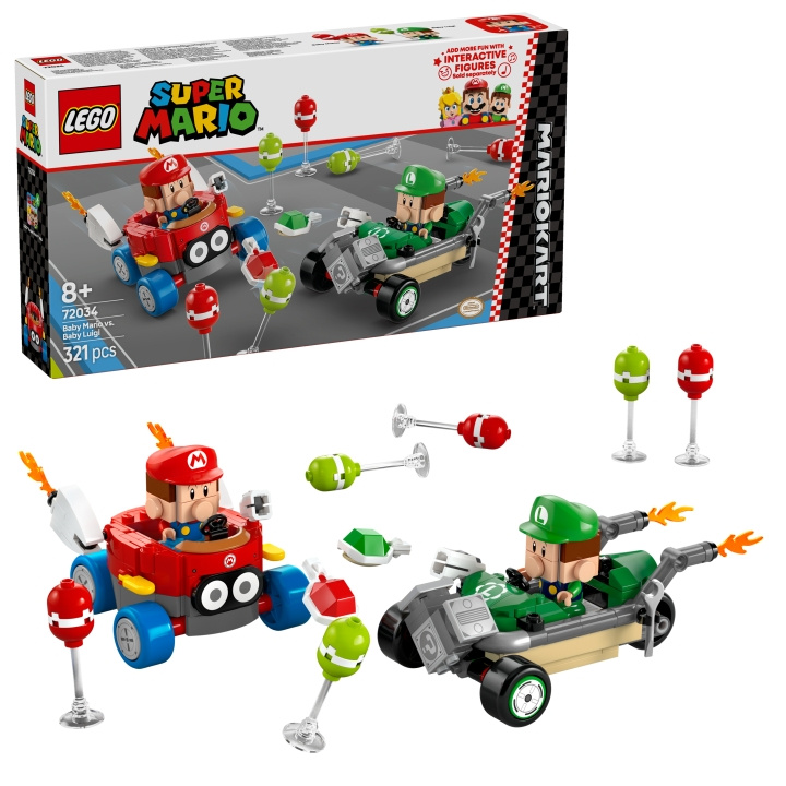 LEGO Super Mario - Mario Kart™ - Baby Mario vs. Baby Luigi (72034) in de groep SPEELGOED, KINDER- & BABYPRODUCTEN / Speelgoed / Bouwspeelgoed / Lego bij TP E-commerce Nordic AB (D12371)