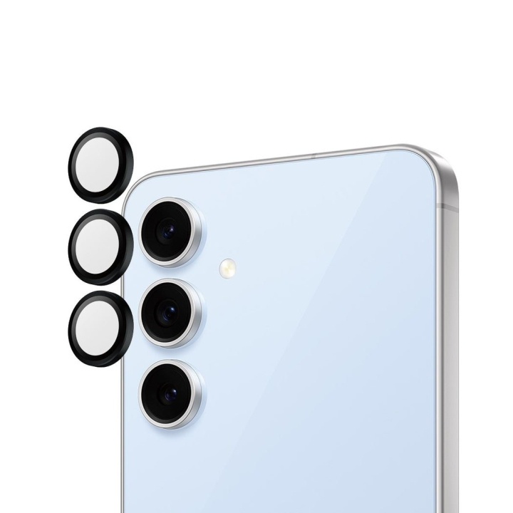 PanzerGlass HOOPS - Beschermer voor de cameralens - Samsung Galaxy S24 FE - Zwart in de groep SMARTPHONE & TABLETS / Mobielbescherming / Samsung bij TP E-commerce Nordic AB (D12385)