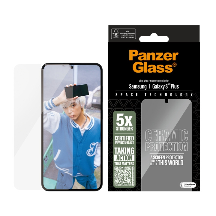 PanzerGlass Keramische Screen Protector Samsung Galaxy S25 Plus - Ultra-Wide Fit in de groep SMARTPHONE & TABLETS / Mobielbescherming / Samsung bij TP E-commerce Nordic AB (D12456)