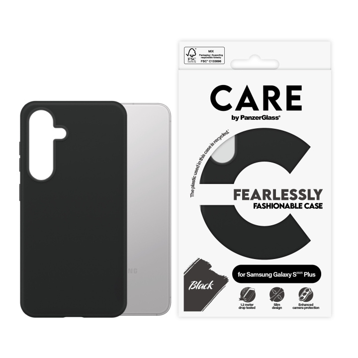 CARE by PanzerGlass - Modieus Hoesje Zwart Samsung Galaxy S25 Plus in de groep SMARTPHONE & TABLETS / Mobielbescherming / Samsung bij TP E-commerce Nordic AB (D12459)