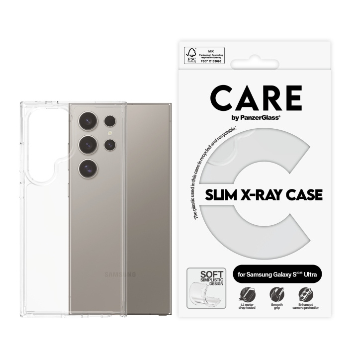 CARE by PanzerGlass - Modieus hoesje Transparant X-Ray Soft Basic Samsung Galaxy S25 Ultra in de groep SMARTPHONE & TABLETS / Mobielbescherming / Samsung bij TP E-commerce Nordic AB (D12464)