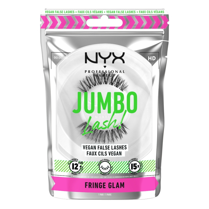 NYX Professionele make-up - Jumbo wimpers! Veganistische Valse Wimpers - Fringe Glam 4 in de groep BEAUTY & HEALTH / Makeup / Ogen & Wenkbrauwen / Nepwimpers bij TP E-commerce Nordic AB (D12527)