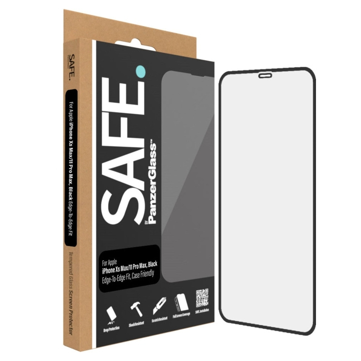 PanzerGlass SAFE by PanzerGlass - Screen Protector - Apple iPhone Xs Max , 11 Pro Max - rand-tot-rand in de groep SMARTPHONE & TABLETS / Mobielbescherming / Apple / iPhone 11 Pro Max bij TP E-commerce Nordic AB (D12576)