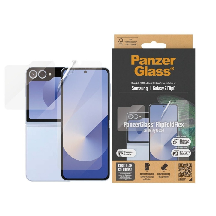 PanzerGlass Schermbeschermer - Samsung Galaxy Z Flip6 - Glas & Film in de groep SMARTPHONE & TABLETS / Mobielbescherming / Samsung bij TP E-commerce Nordic AB (D12598)