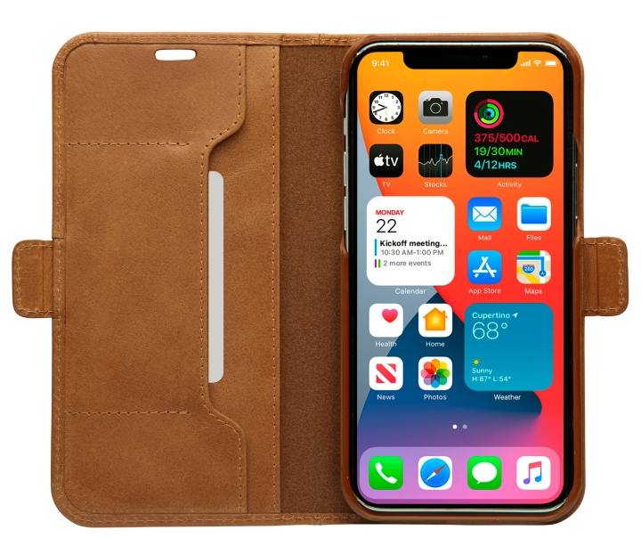 dbramante1928 Copenhagen Slim Wallet Case - Bruin - iPhone 12 Pro Max in de groep SMARTPHONE & TABLETS / Mobielbescherming / Apple / IPL en laser bij TP E-commerce Nordic AB (D12612)