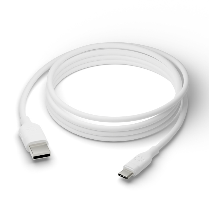 dbramante1928 Opladen - Kabel - USB-A naar USB-C, 2,5m - Wit in de groep COMPUTERS & RANDAPPARATUUR / Computerkabels / USB / USB-C bij TP E-commerce Nordic AB (D12690)