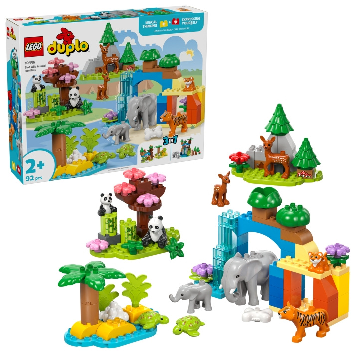 LEGO DUPLO Stad - 3-in-1 Wilde Dieren Gezinnen (10446) in de groep SPEELGOED, KINDER- & BABYPRODUCTEN / Speelgoed / Bouwspeelgoed / Lego bij TP E-commerce Nordic AB (D12740)