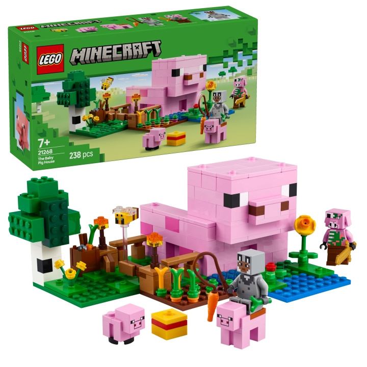 LEGO Minecraft - Het huis van het babyvarken (21268) in de groep SPEELGOED, KINDER- & BABYPRODUCTEN / Speelgoed / Bouwspeelgoed / Lego bij TP E-commerce Nordic AB (D12742)