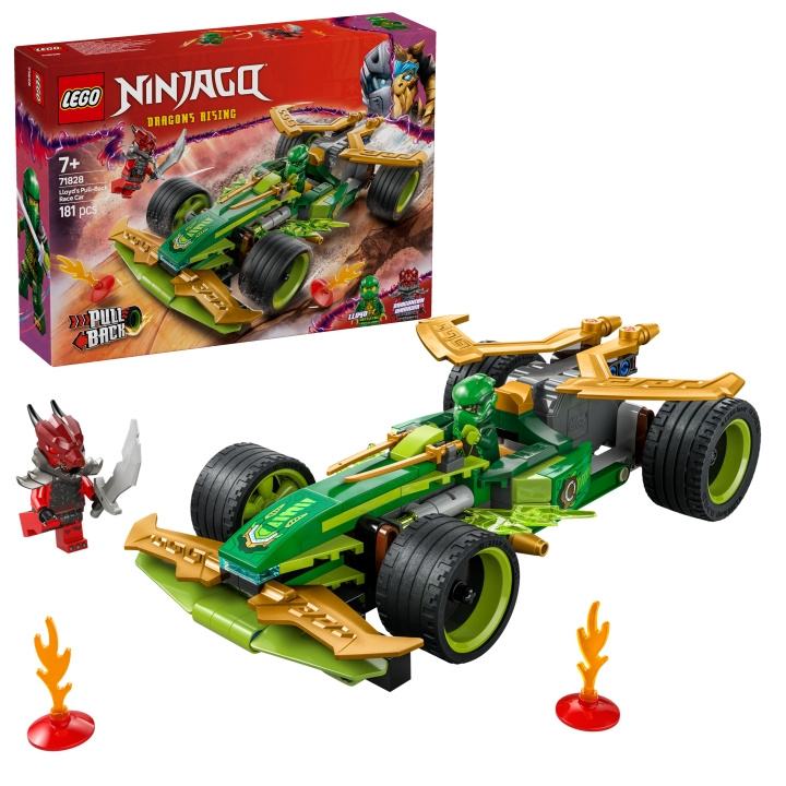 LEGO Ninjago - Lloyd\'s pull-back raceauto (71828) in de groep SPEELGOED, KINDER- & BABYPRODUCTEN / Speelgoed / Bouwspeelgoed / Lego bij TP E-commerce Nordic AB (D12744)